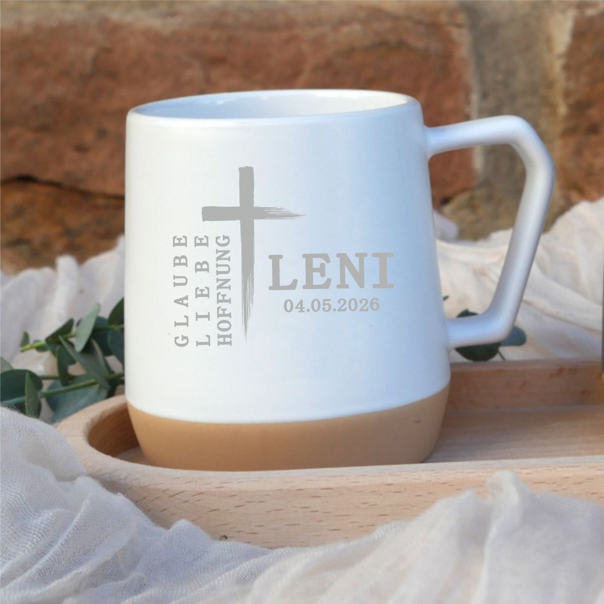 Personalisierte Tasse | Geschenk | Konfirmation | Kommunion | Kaffee Tee | Steingut Keramik |Geldgeschenk Firmung | Jugendweihe 