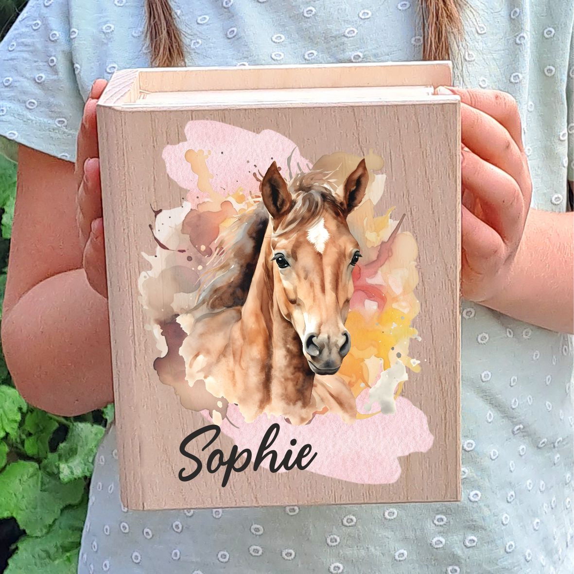 personalisierte Spardose Kinder Pferd Pony - Geschenk Mädchen Pferde 