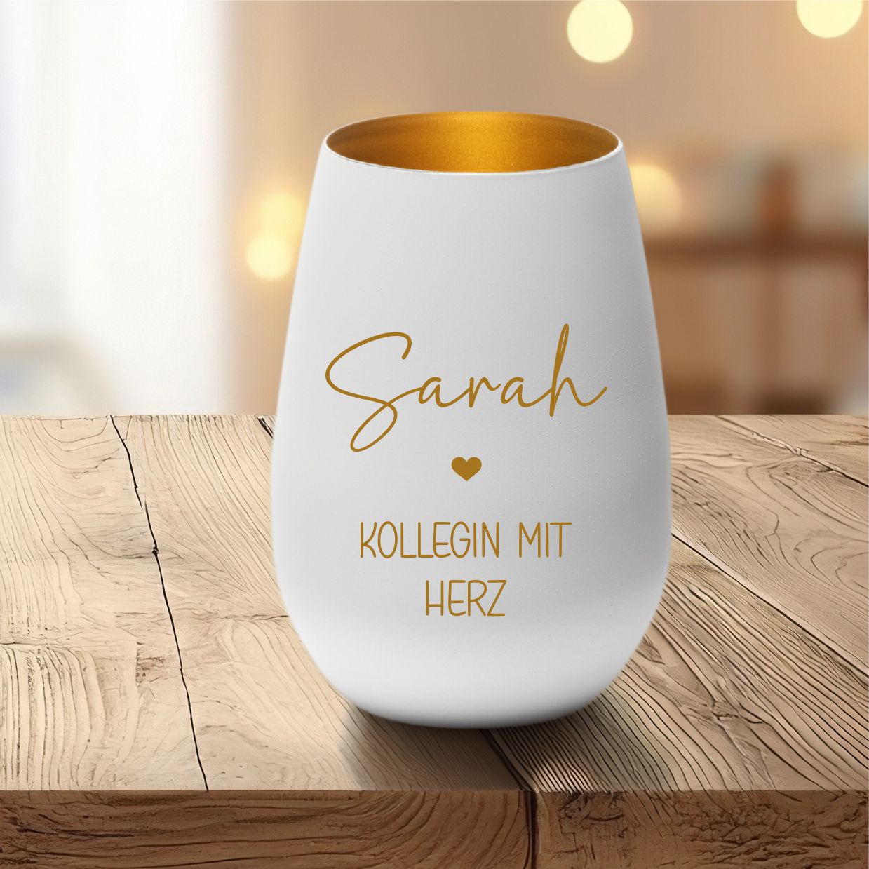 Windlicht Geschenk Rente - Abschied Kollege - Ruhestand - Erinnerung - Geschenkidee - persönliches Geschenk