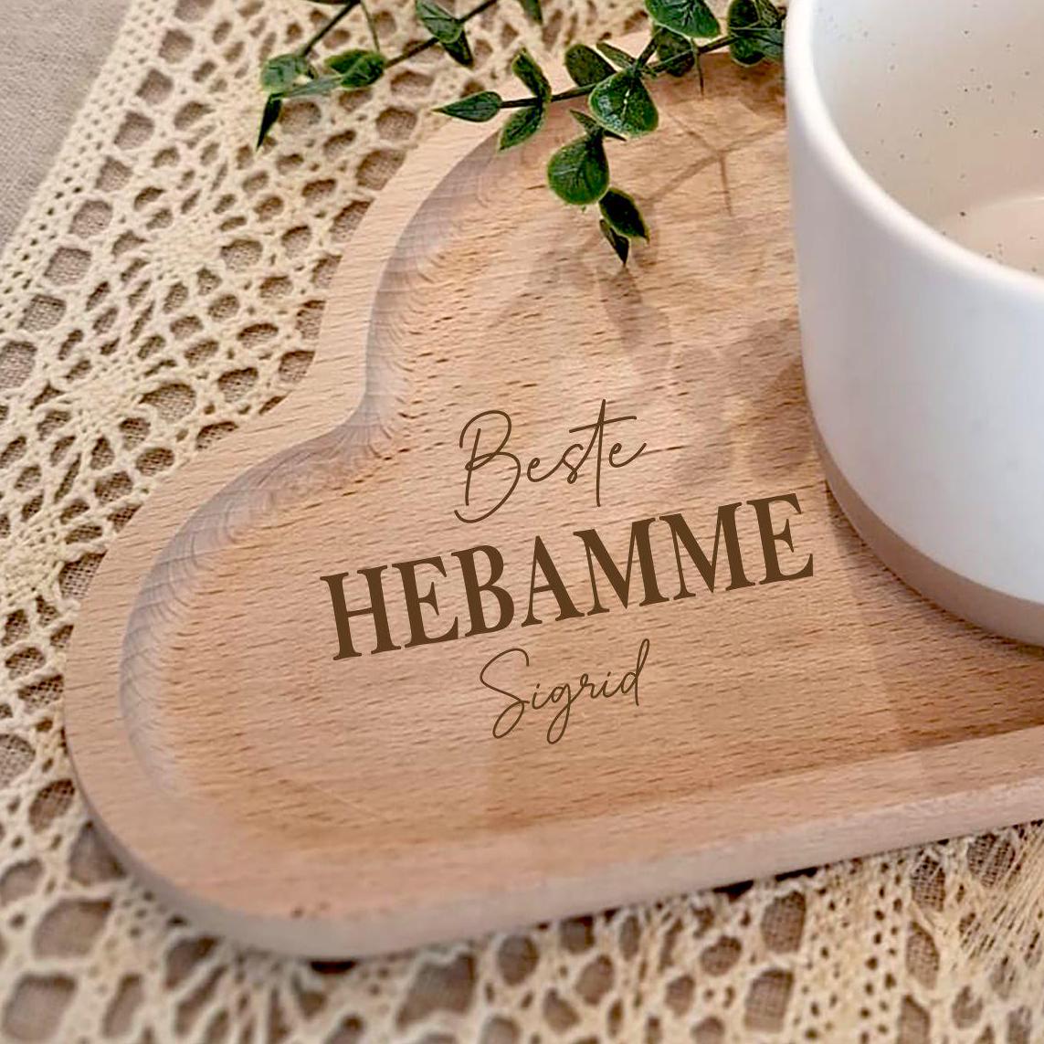 Geschenk Hebamme | Geburtstag |Ostern | Beste Hebamme | Dankeschön | Geburt Kind | Wolken Tablett auch ohne Gravur